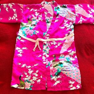 Satin pink Robe